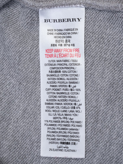 Excellent Burberry Kids Sweatshirt Gray Wool Size 12