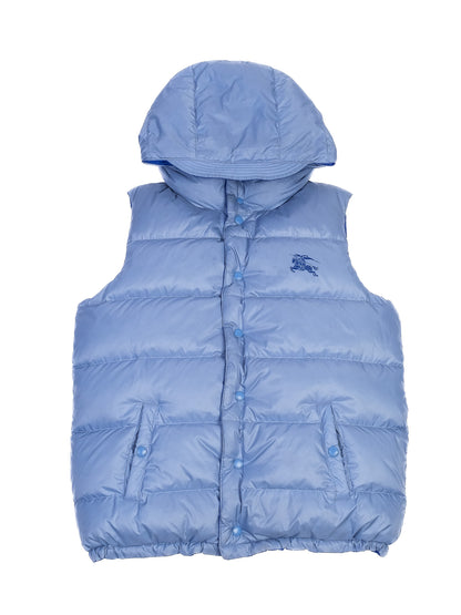 Excellent Burberry Blue Puffer Vest for Kids Size 14