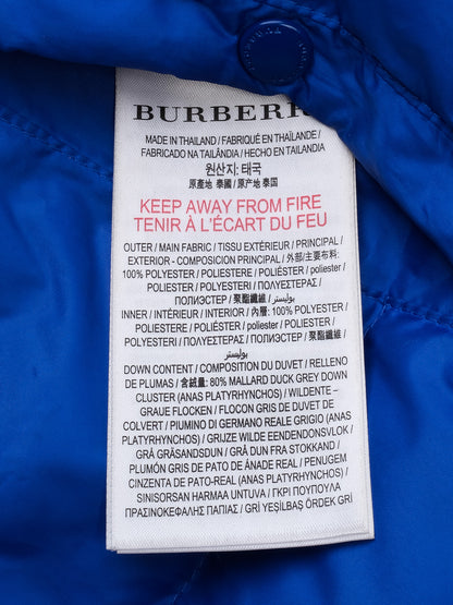 Excellent Burberry Blue Puffer Vest for Kids Size 14