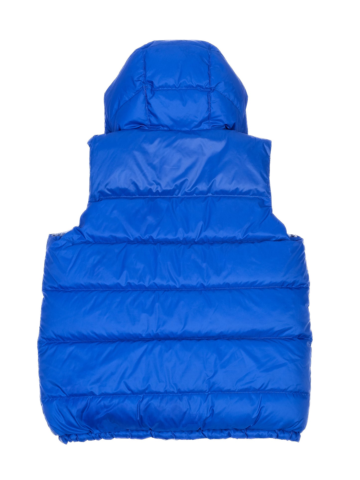 excellent burberry blue puffer vest for kids size 14