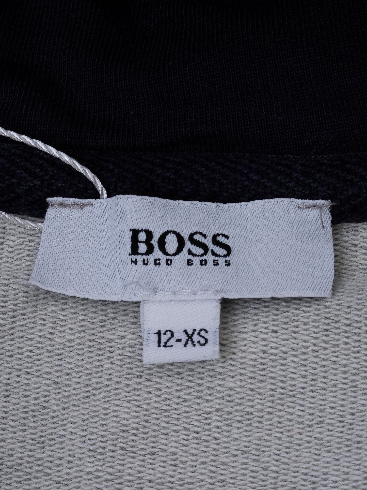excellent hugo boss gray cotton hoodie & jogger set size 12 for kids
