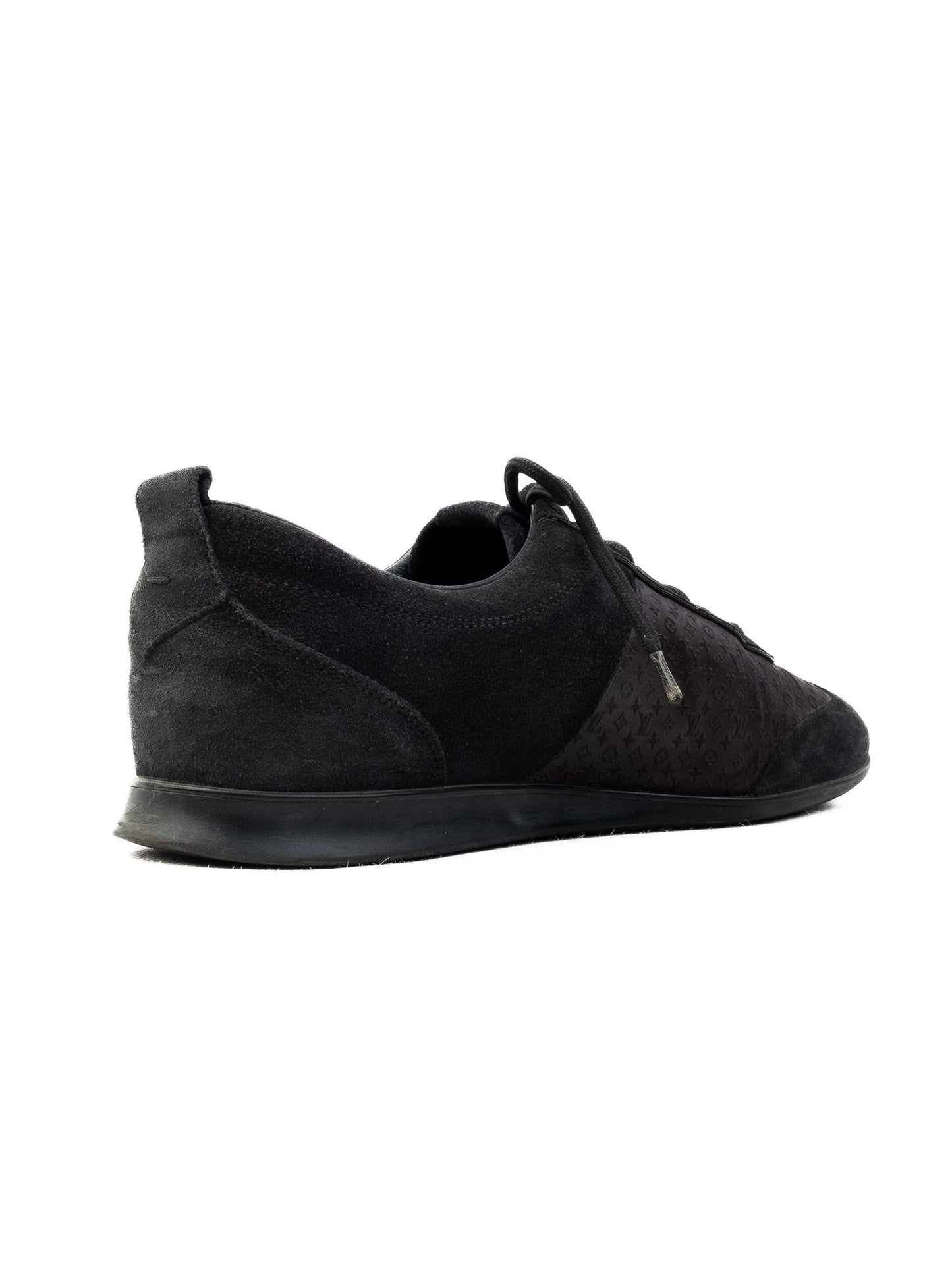 good louis vuitton black sneakers leather low profile women’s shoes