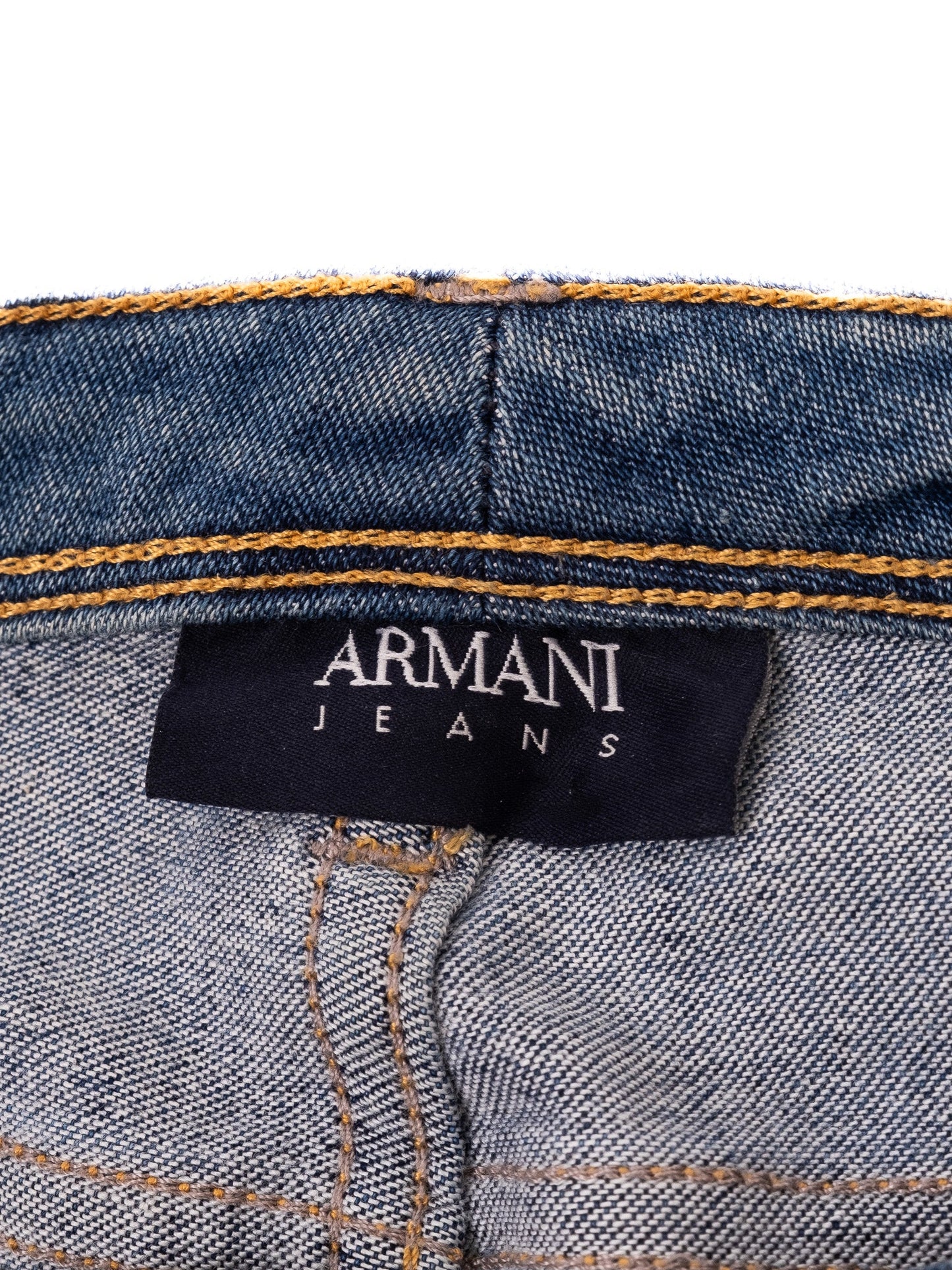 excellent armani jeans blue denim cotton women’s size unknown