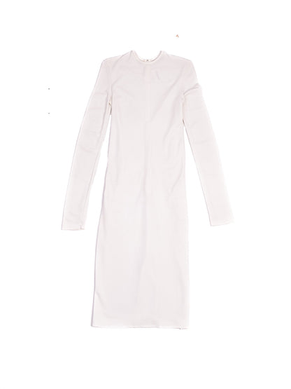 Excellent Givenchy White Long-Sleeved Dress Size S Viscose
