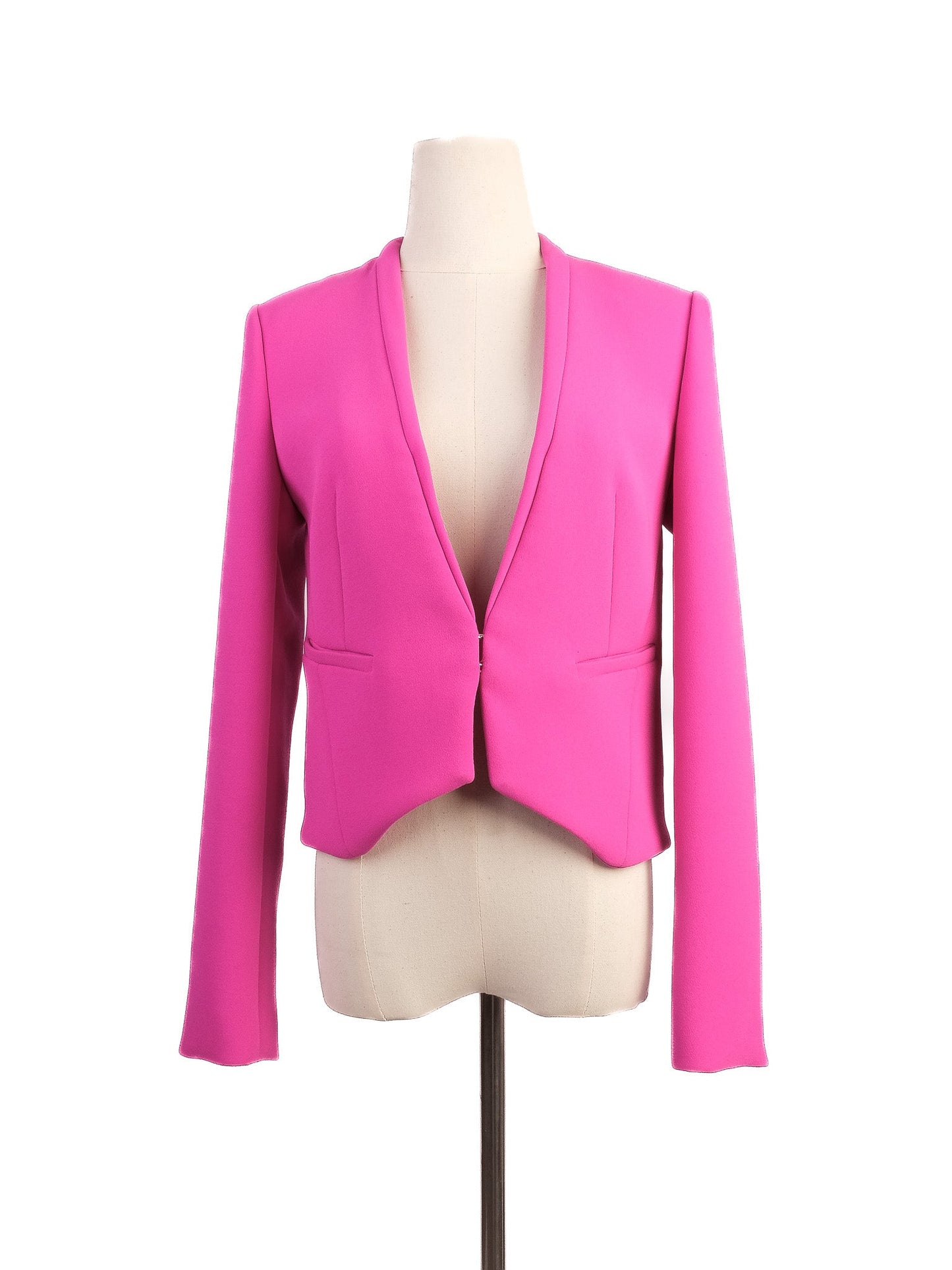 excellent diane von furstenberg pink blazer size s polyester