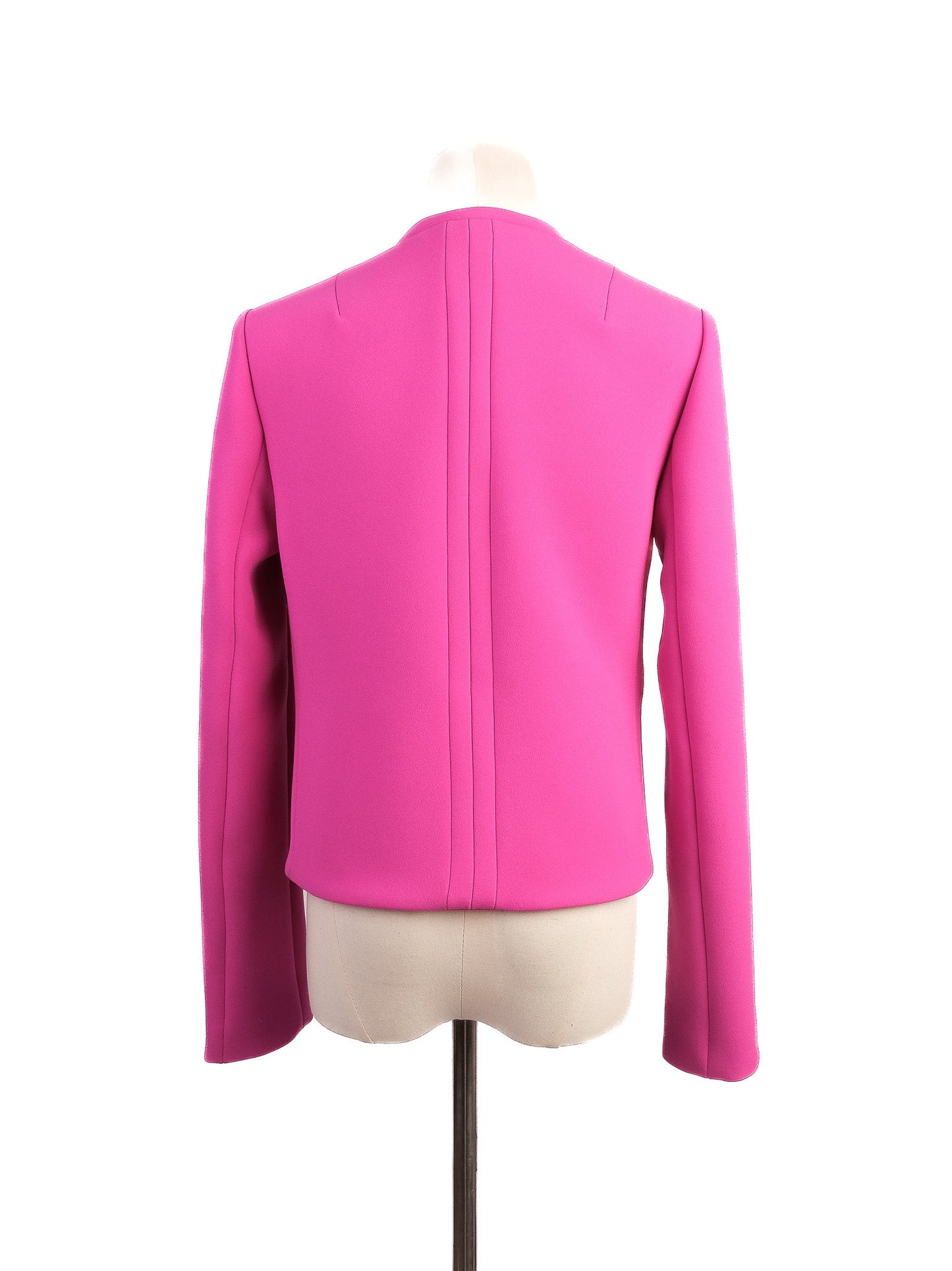 excellent diane von furstenberg pink blazer size s polyester
