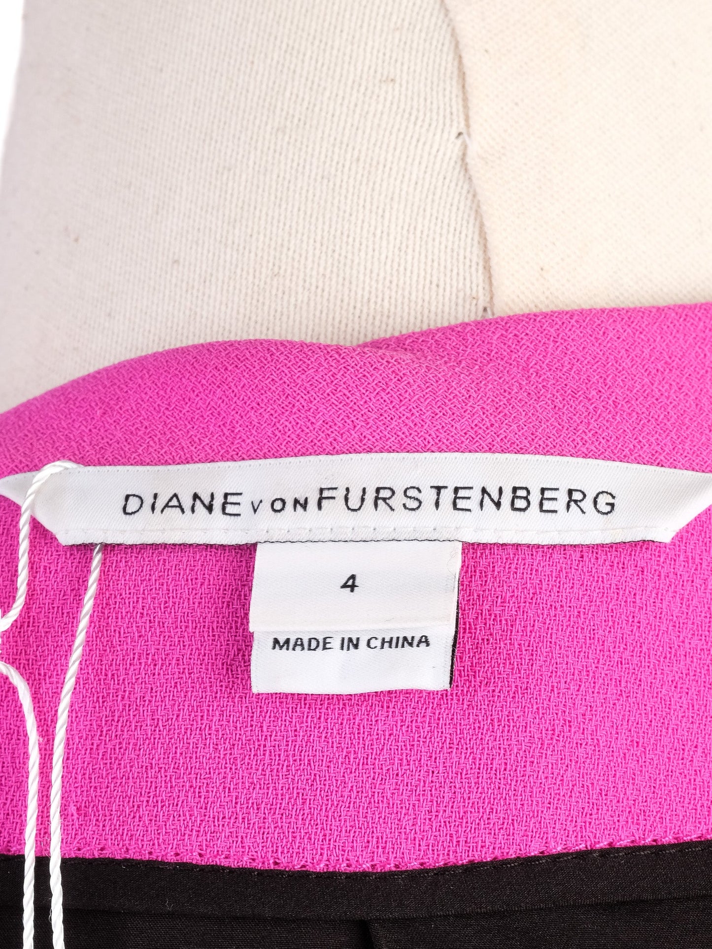 excellent diane von furstenberg pink blazer size s polyester