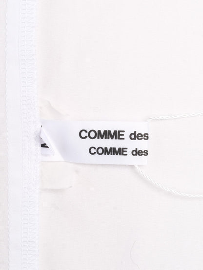 Excellent Comme des Garcons White Cotton Sleeveless Dress