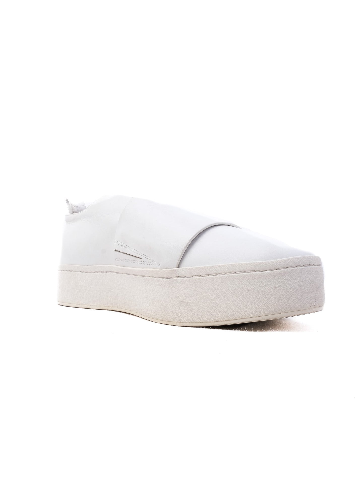 excellent vince white leather slip-on sneakers size 39 women