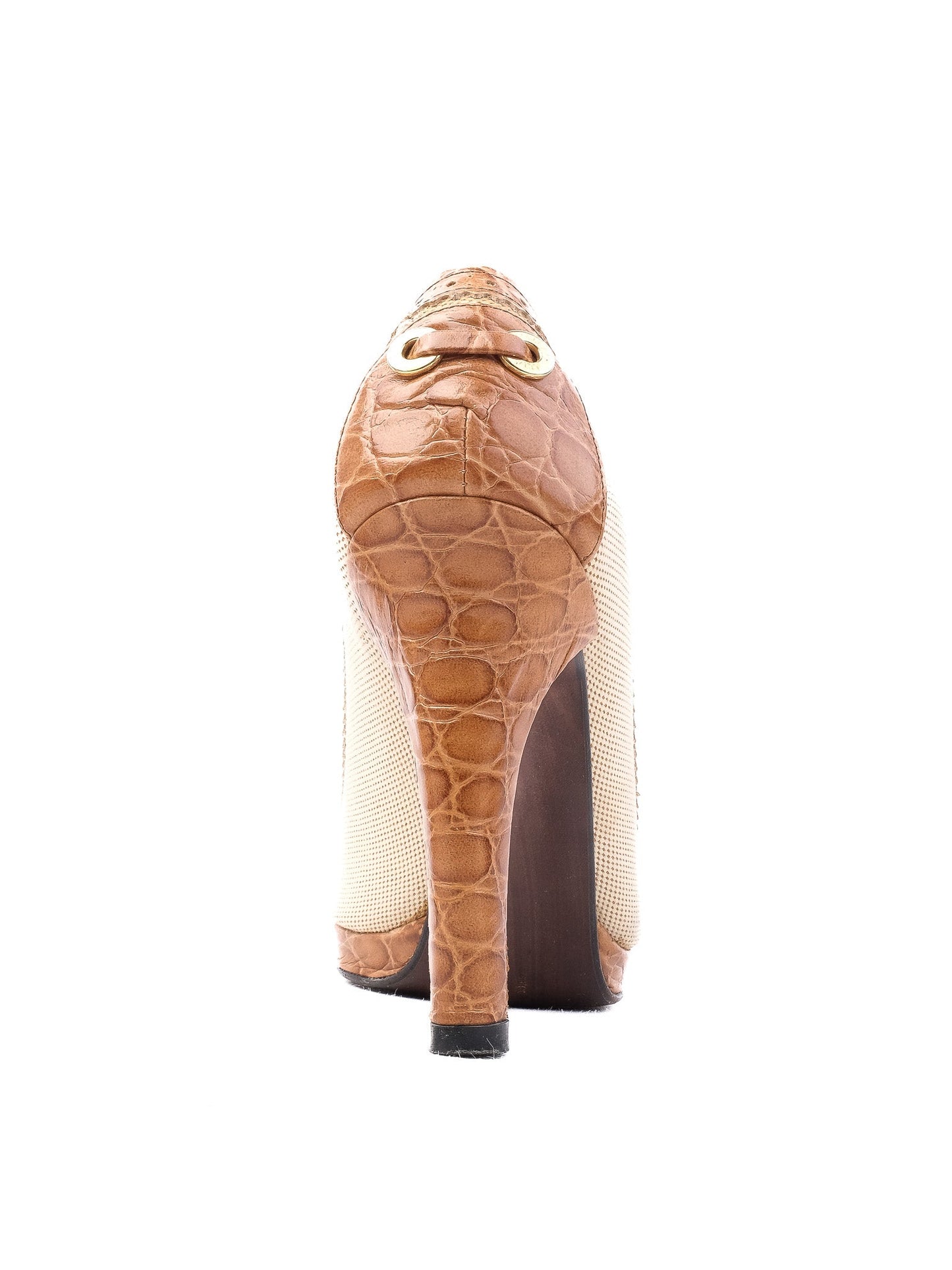 excellent stuart weitzman brown leather high heels size 36.5