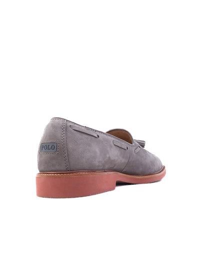 Polo Ralph Lauren Gray Genuine Suede Loafers Size 39.5