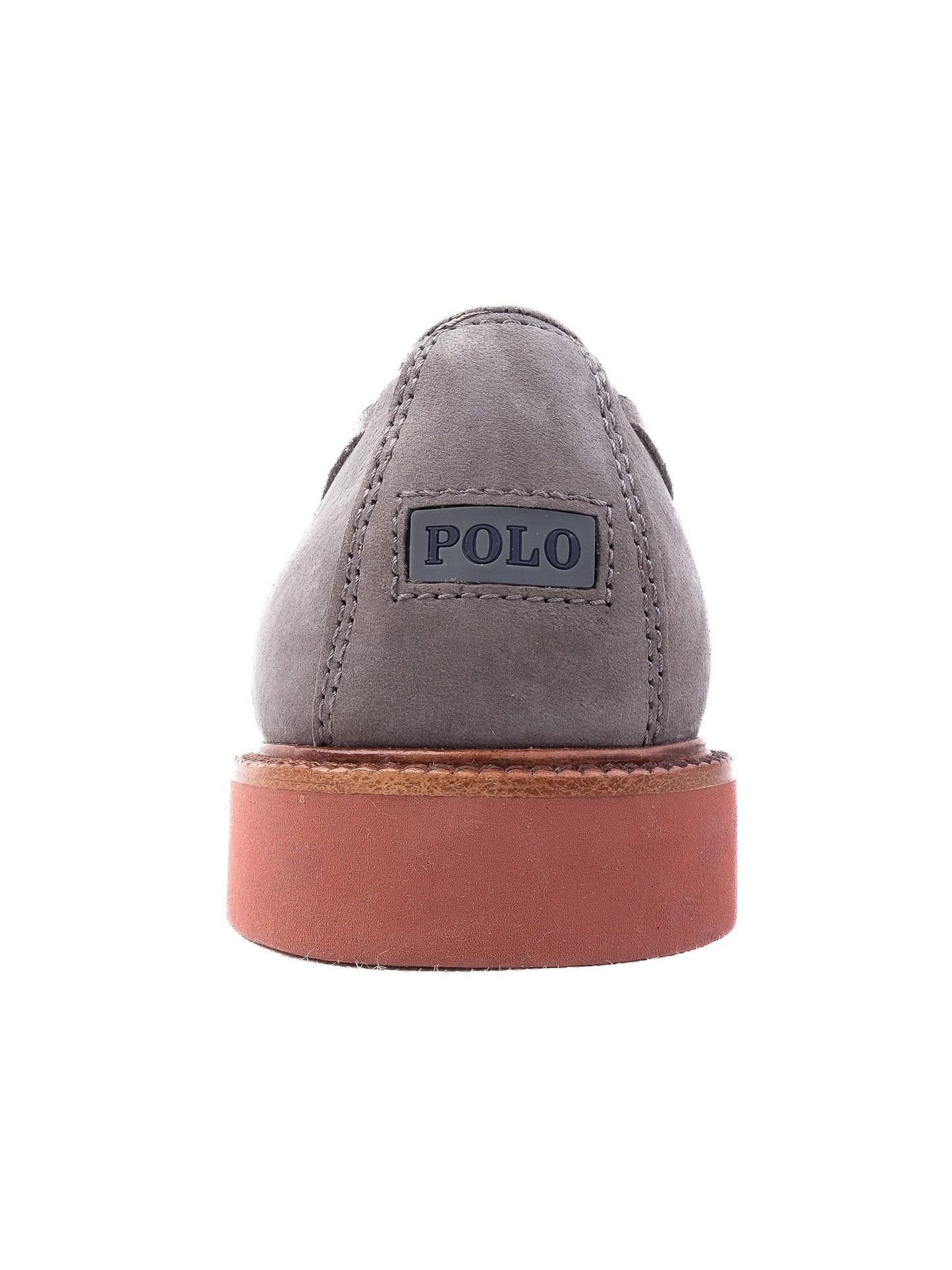 polo ralph lauren gray genuine suede loafers size 39.5