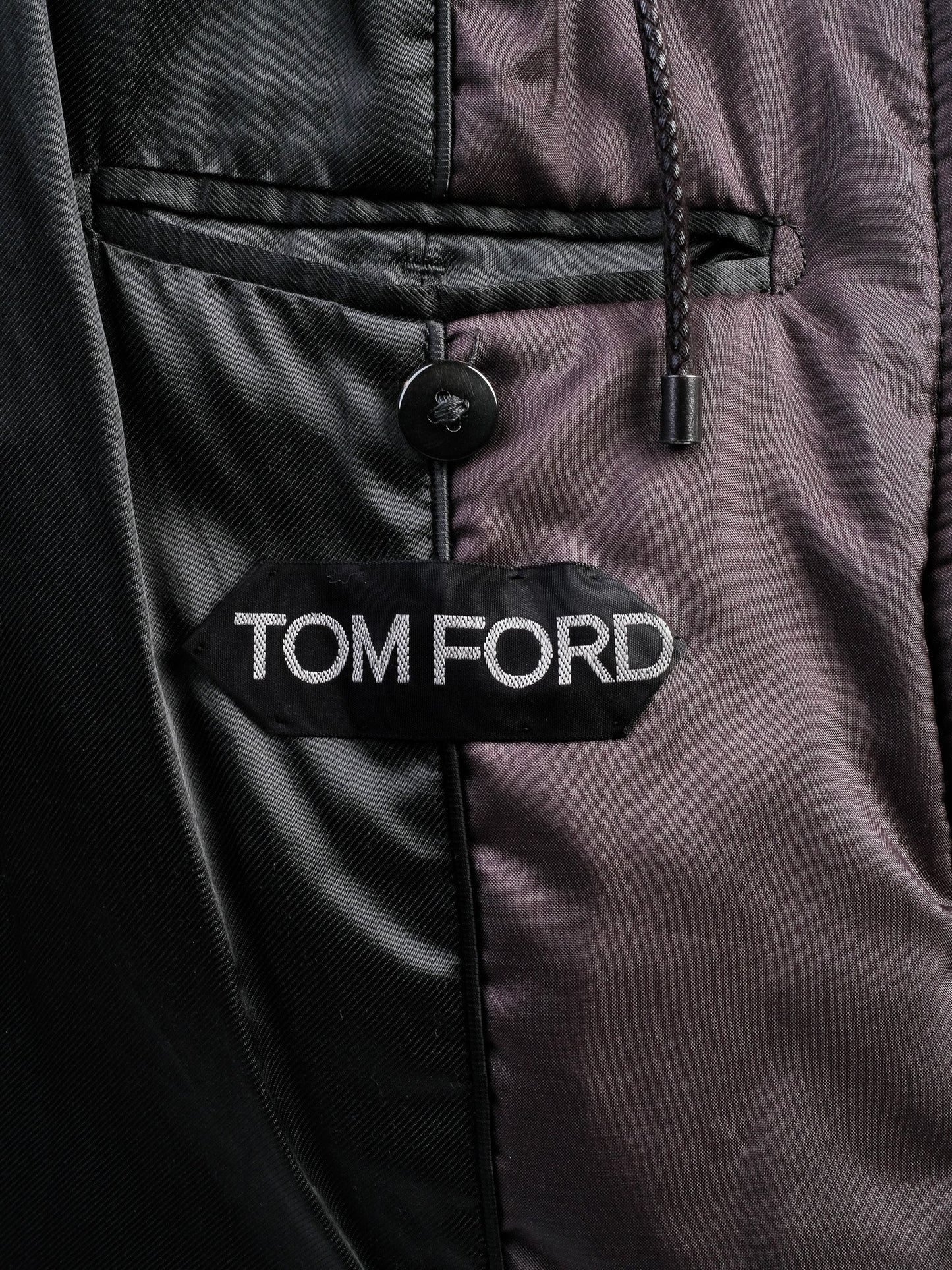 tom ford black quilted jacket men excellent condition