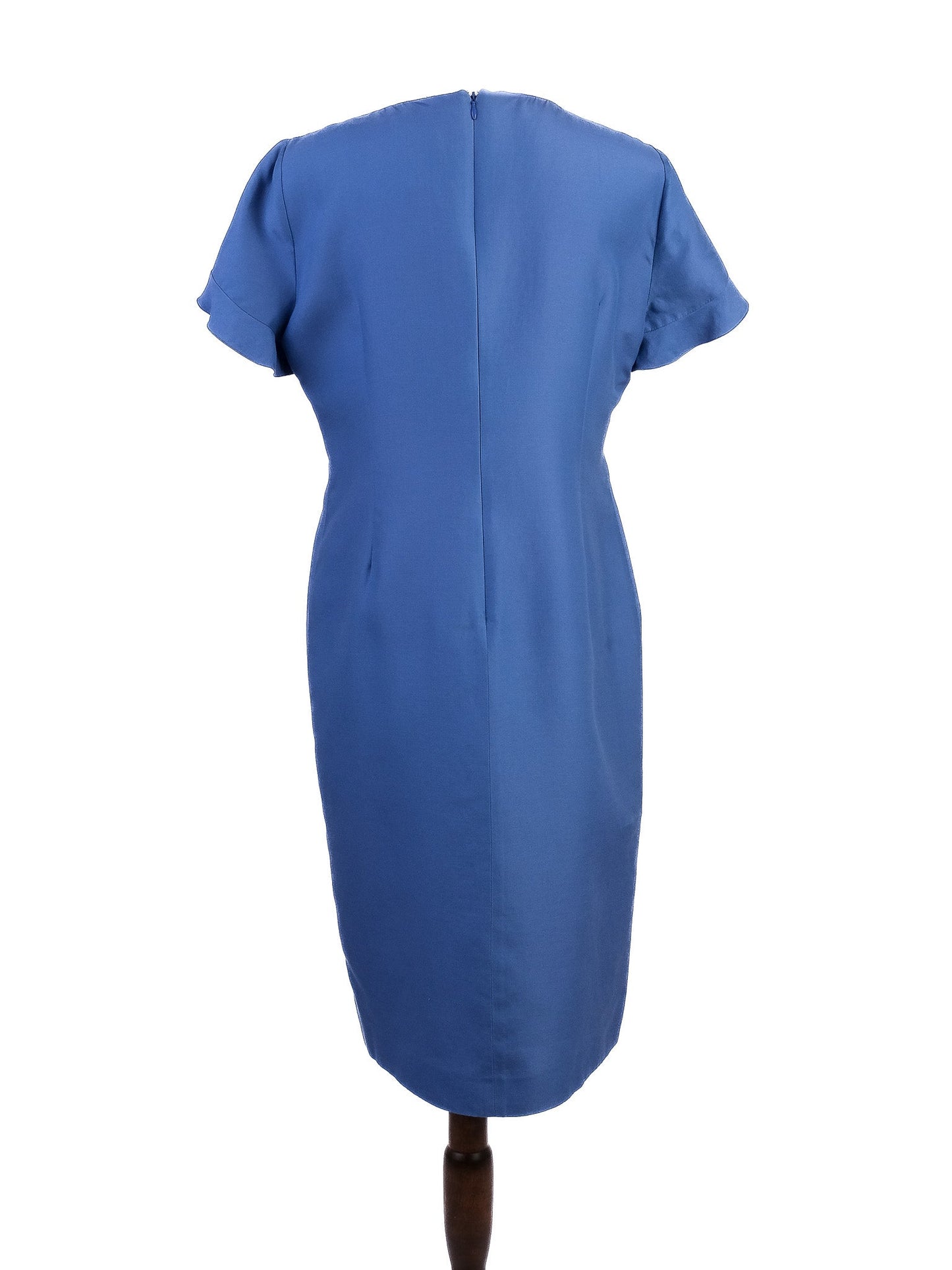 excellent valentino pink silk knee-length dress size not specified