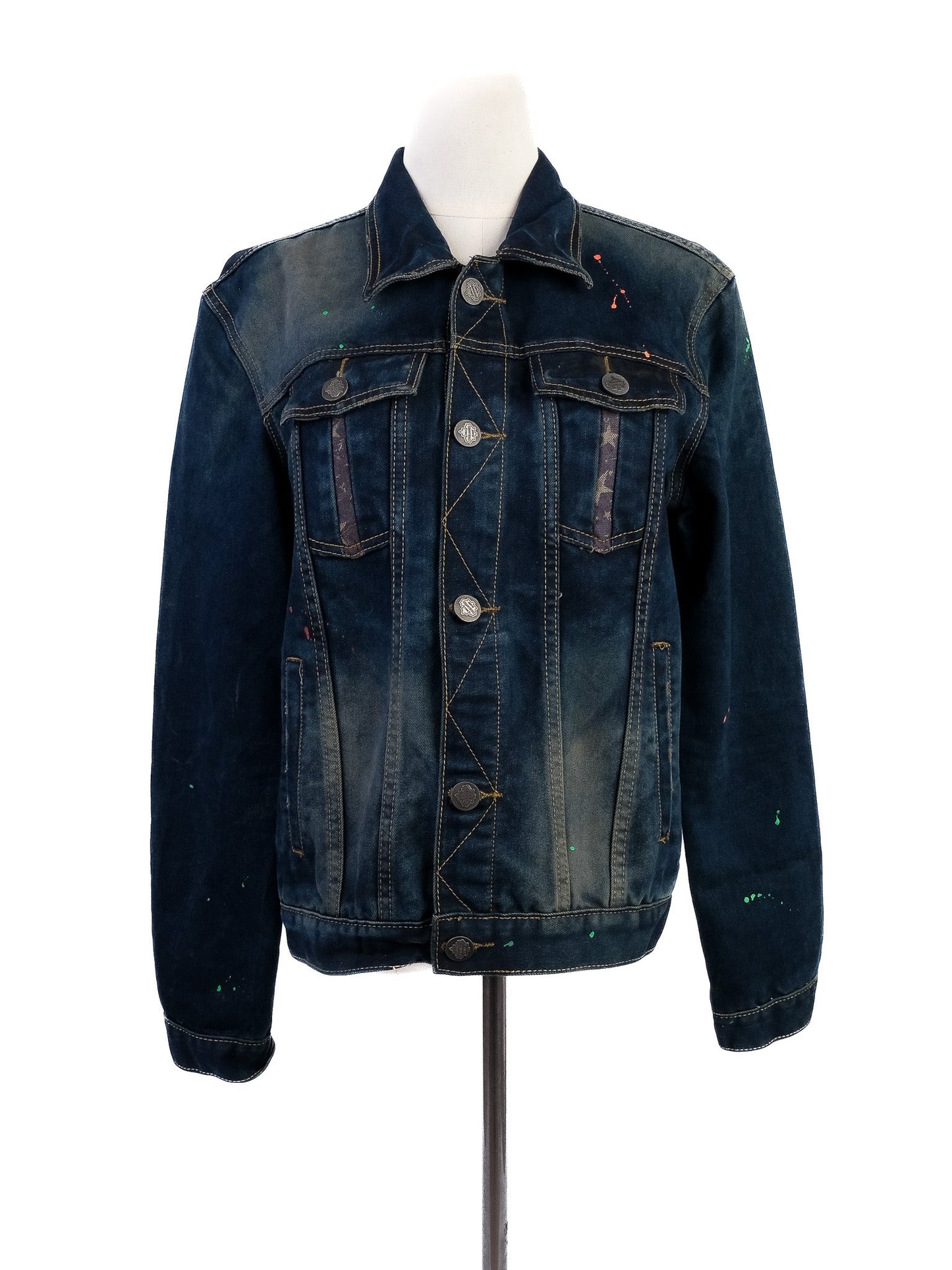dsquared2 women's blue denim jacket excellent condition size l