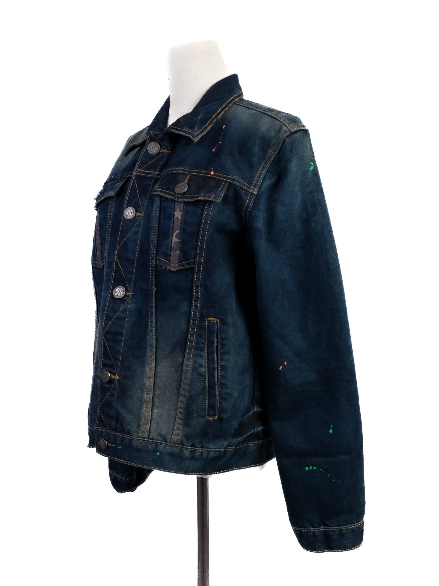 dsquared2 women's blue denim jacket excellent condition size l