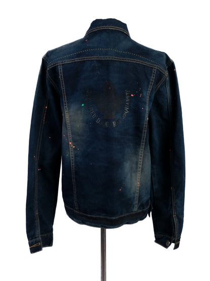 Dsquared2 Women's Blue Denim Jacket Excellent Condition Size L
