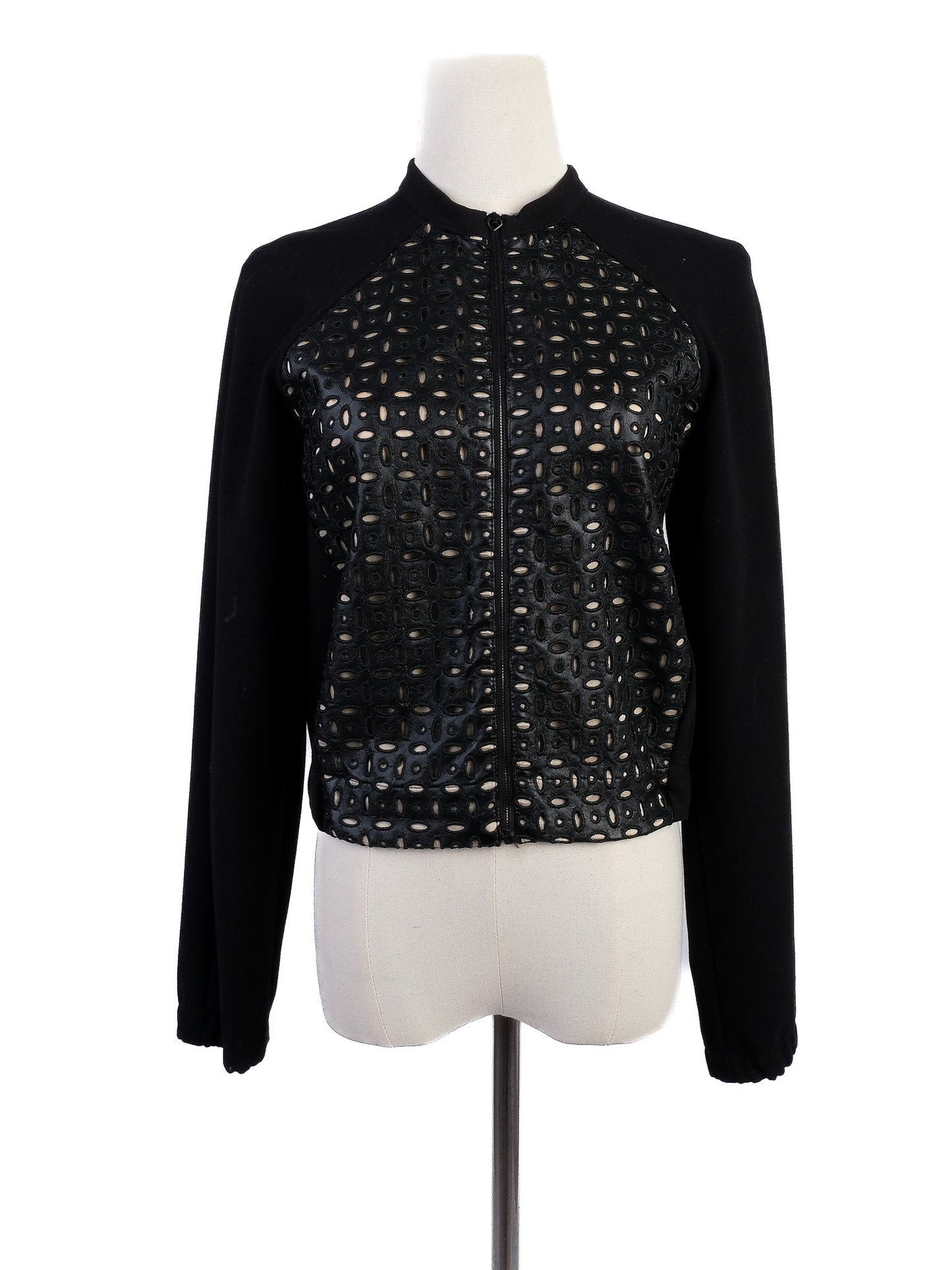 excellent pennyblack black jacket xs textured design viscose