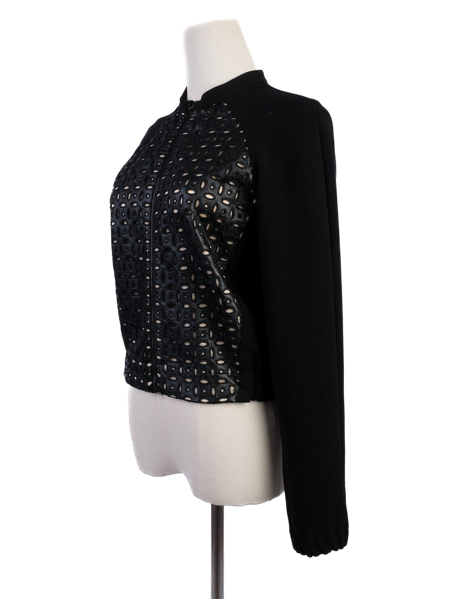 excellent pennyblack black jacket xs textured design viscose