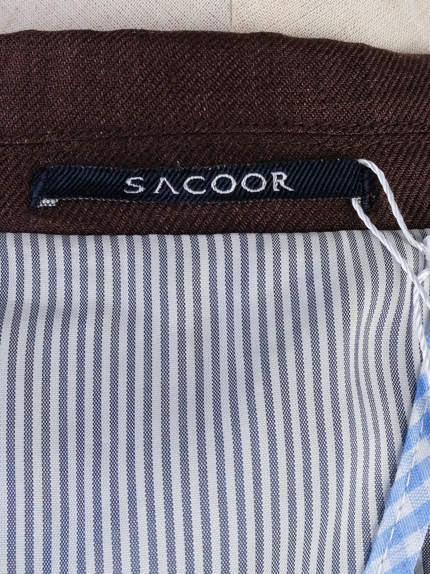 excellent sacoor brothers orange vinyl suit m - formal attire