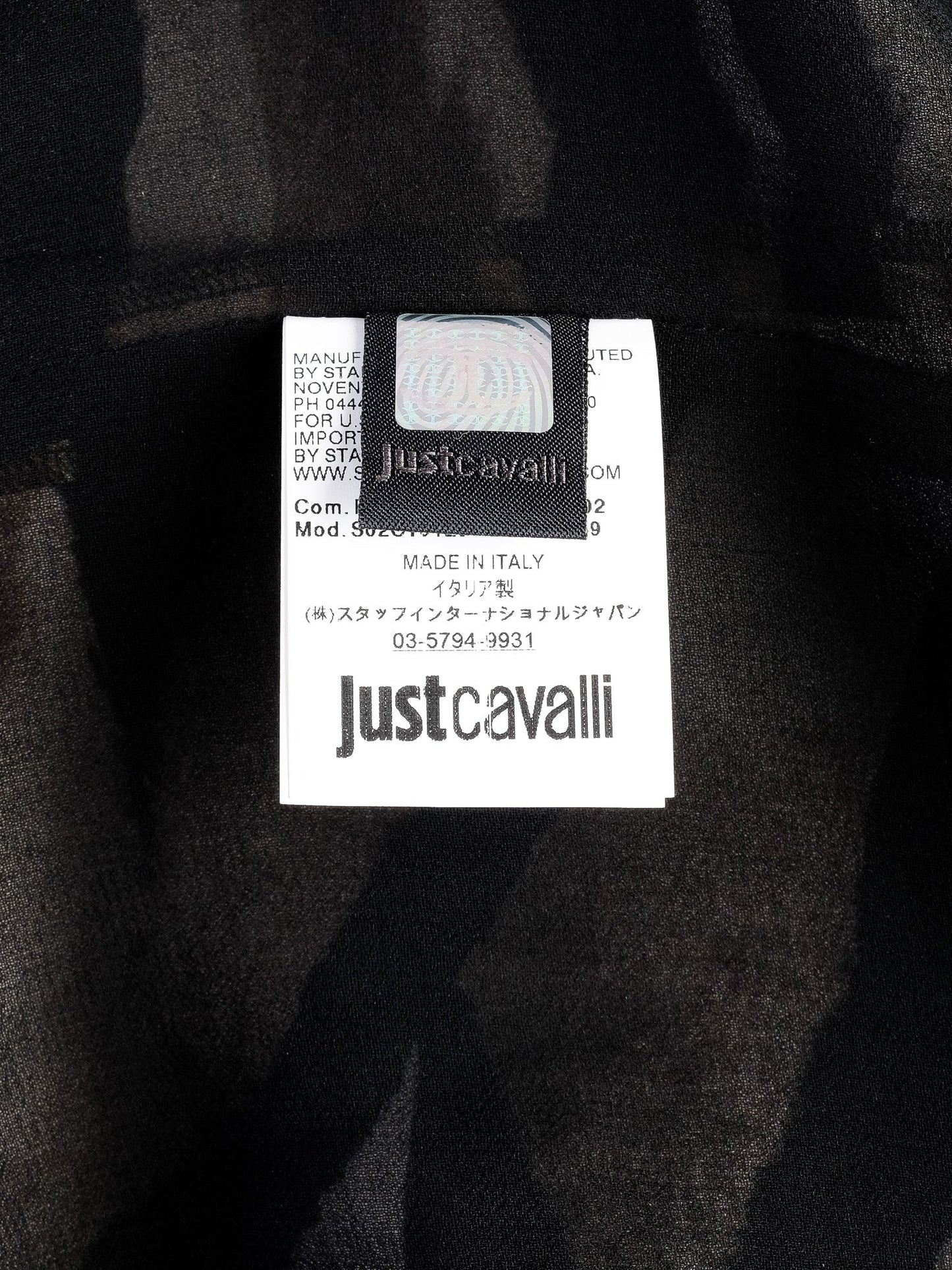 excellent just cavalli sleeveless zebra print dress size l