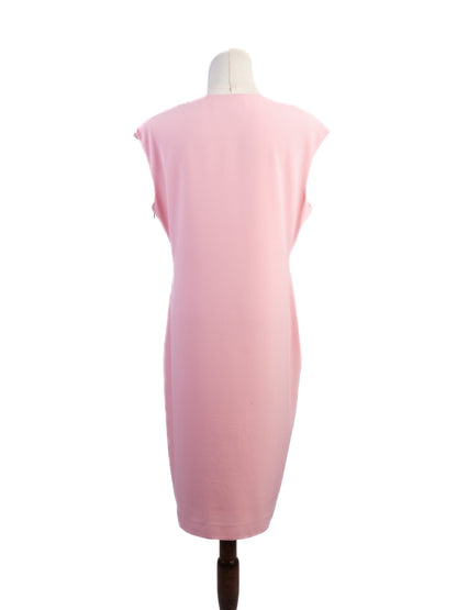 Excellent Moschino Pink Sleeveless Dress with Decorative Chains Size L