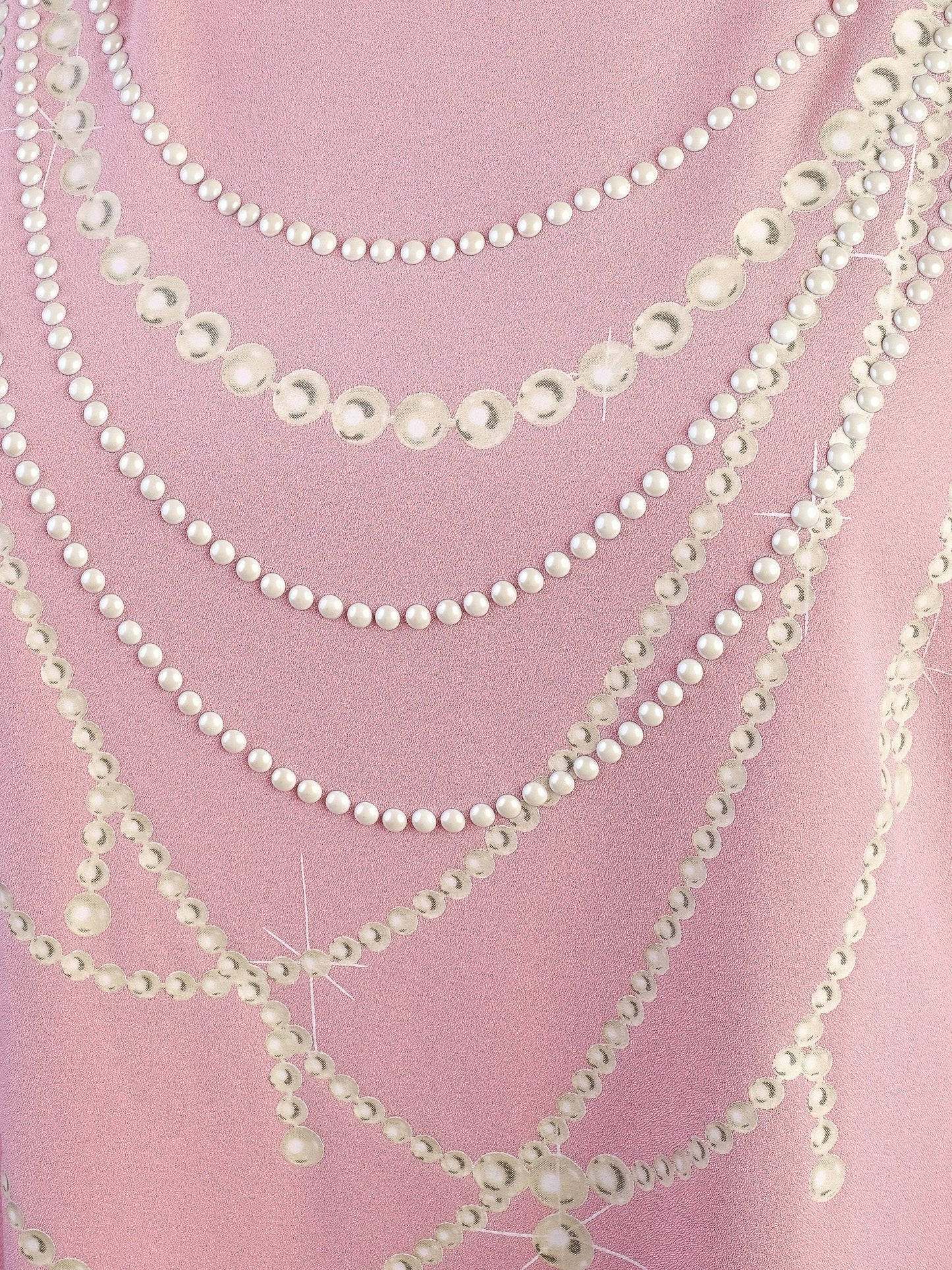 excellent moschino pink sleeveless dress with decorative chains size l