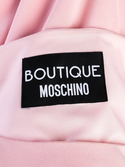 Excellent Moschino Pink Sleeveless Dress with Decorative Chains Size L