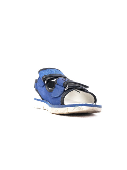 Excellent Hogan Kids Sandals Blue Leather Size 30 Adjustable Straps