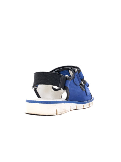 Excellent Hogan Kids Sandals Blue Leather Size 30 Adjustable Straps
