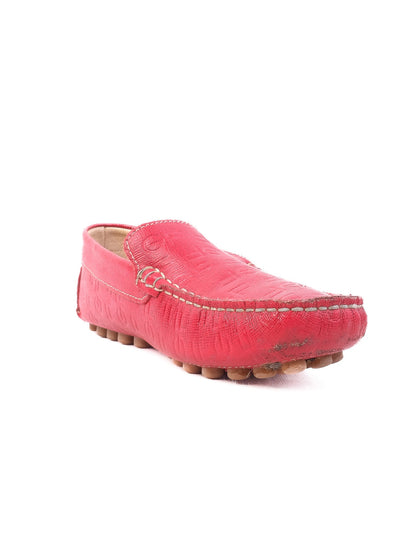 Gianfranco Ferrè Red Leather Moccasin Shoes for Kids Size 31