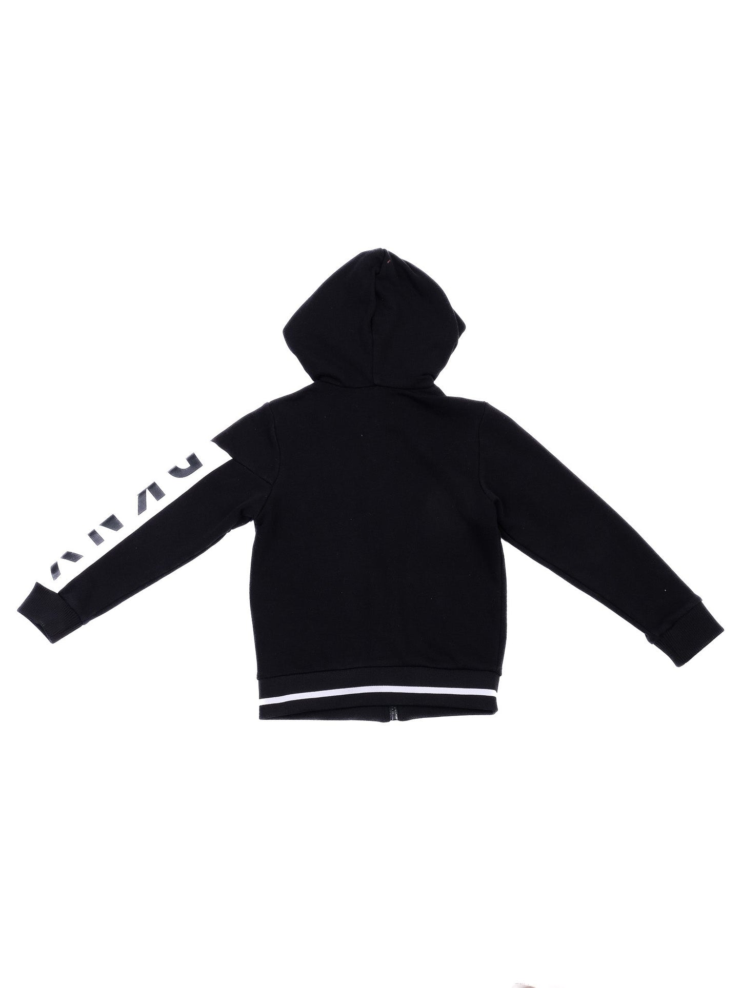 excellent dkny black zip-up hoodie for kids size 8