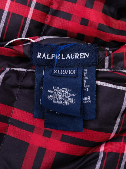Excellent Polo Ralph Lauren Kids Reversible Puffer Vest Size 10 Black