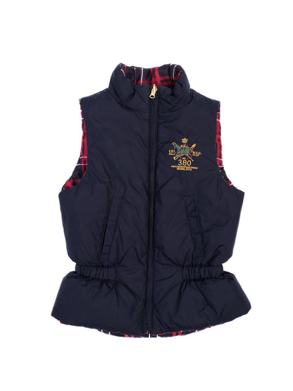 Excellent Polo Ralph Lauren Kids Reversible Puffer Vest Size 10 Black