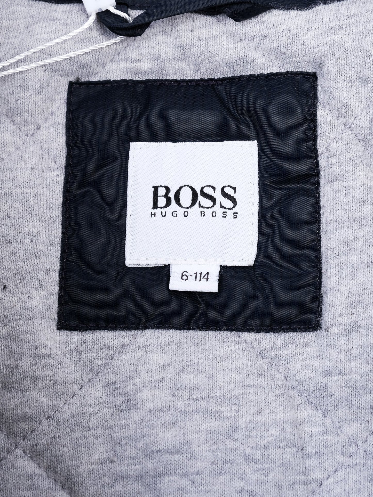 excellent hugo boss blue nylon jacket for kids size 6
