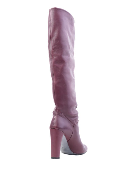Excellent Stuart Weitzman Red Leather Knee-High Boots Size 38
