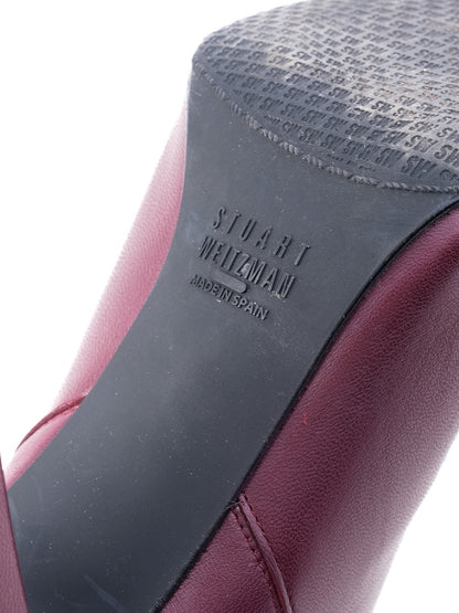 Excellent Stuart Weitzman Red Leather Knee-High Boots Size 38