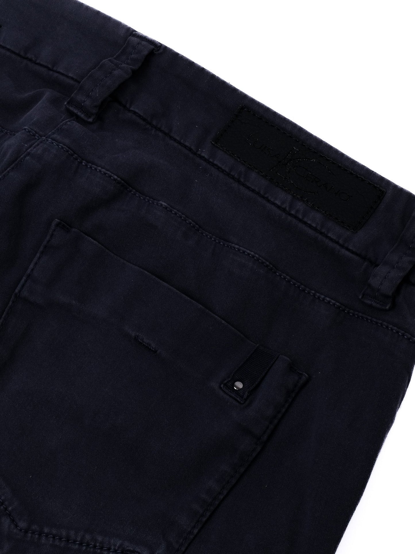 excellent luisa cerano gray cotton pants size s for women