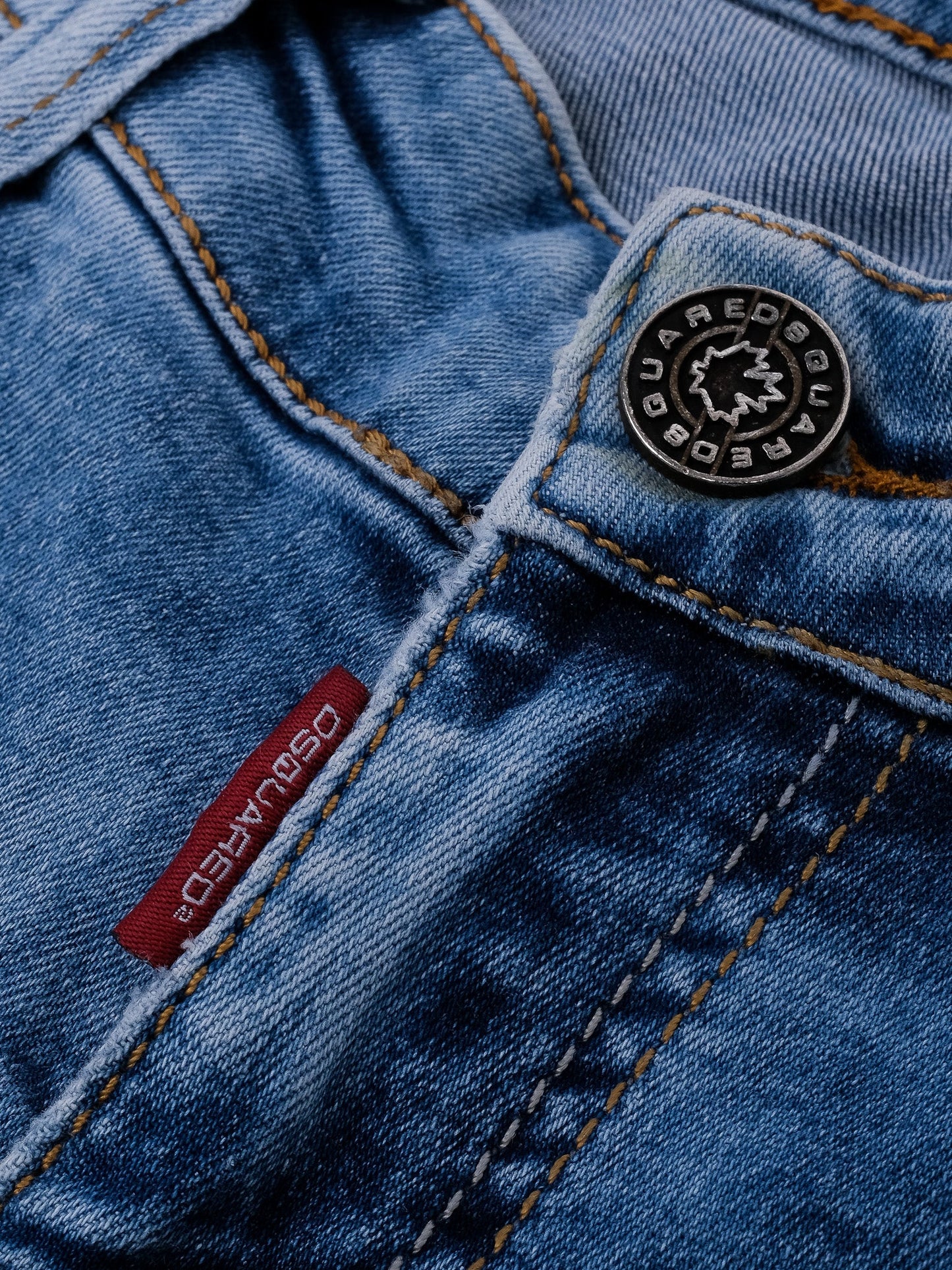 excellent dsquared2 blue cotton jeans size s for women