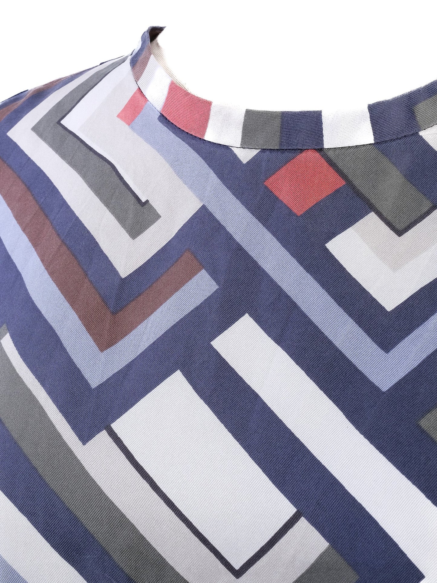 max mara excellent condition silk geometric pattern dress size m