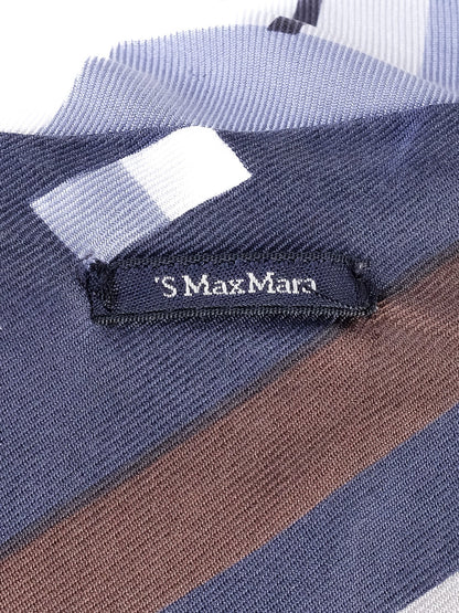 Max Mara Excellent Condition Silk Geometric Pattern Dress Size M