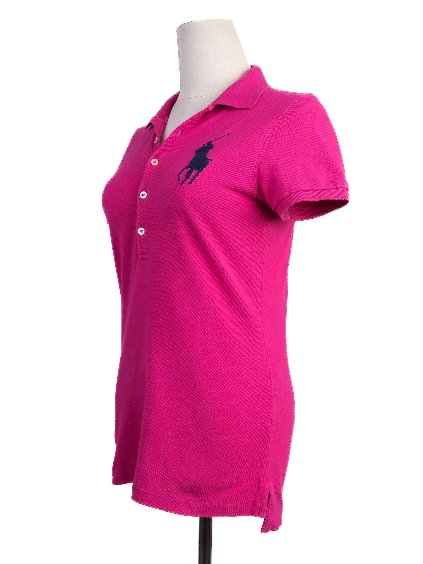 excellent ralph lauren fuchsia pink polo shirt size s women
