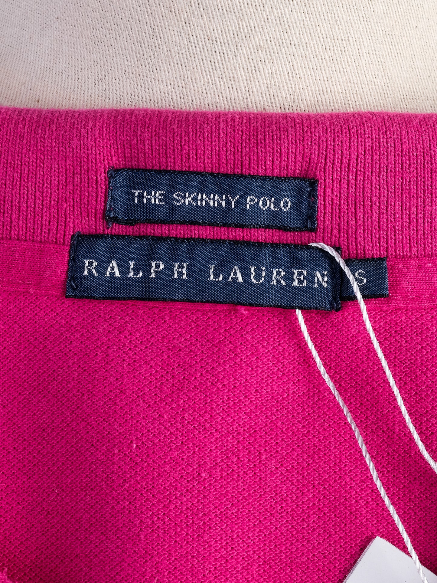excellent ralph lauren fuchsia pink polo shirt size s women