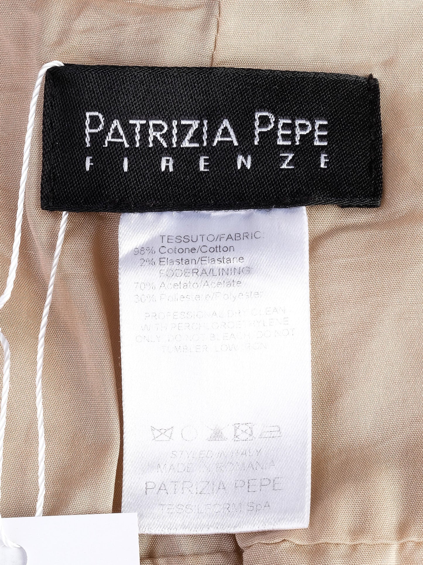 excellent patrizia pepe white cotton vest size s with pockets