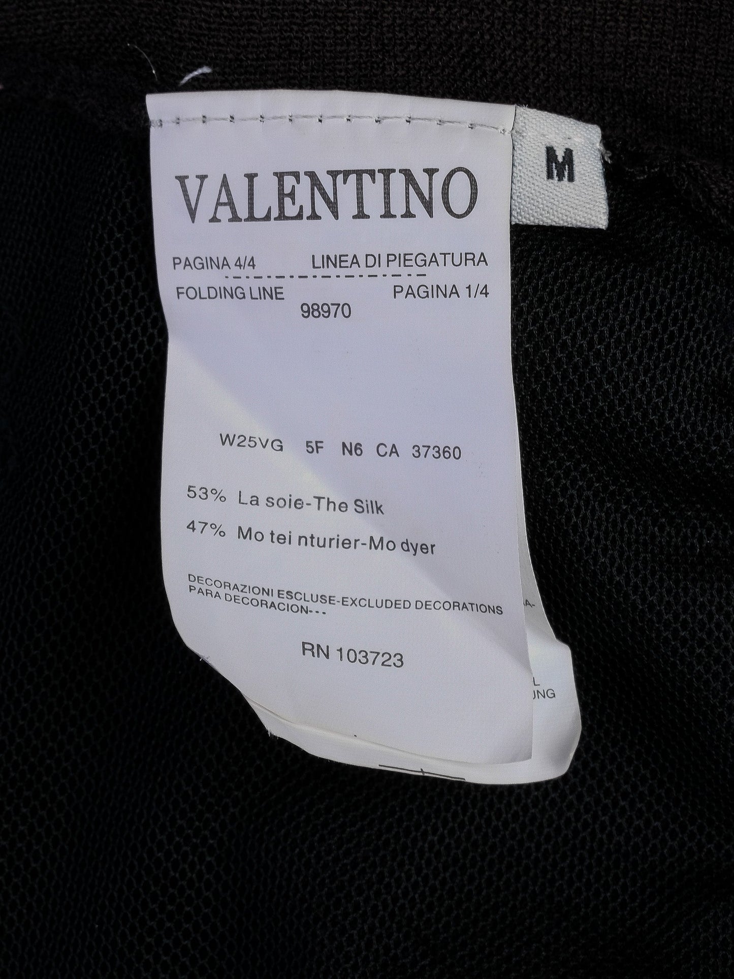 excellent valentino black silk cardigan size m with lace detailing