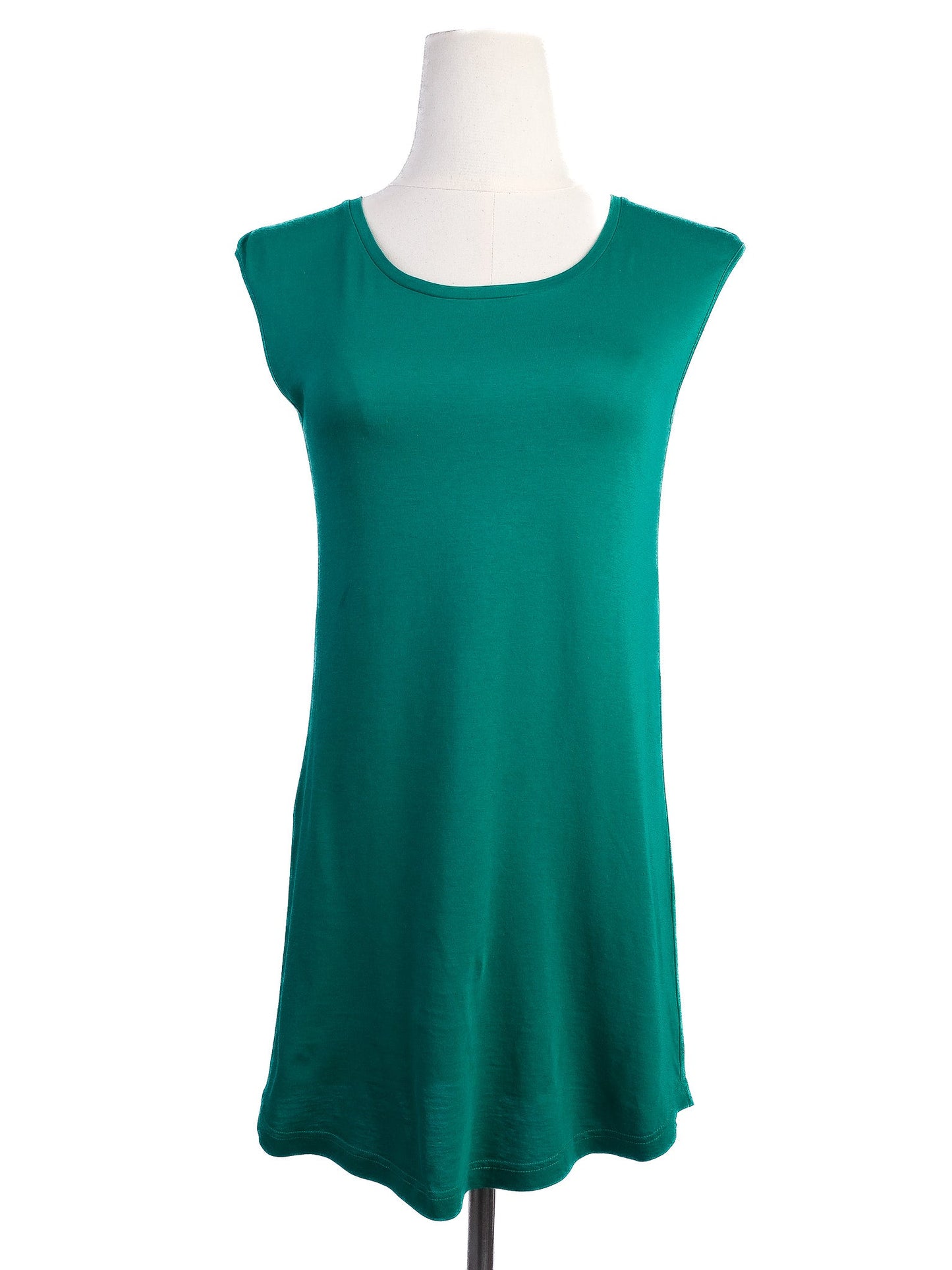 excellent dolce gabbana green cotton sleeveless dress xxs