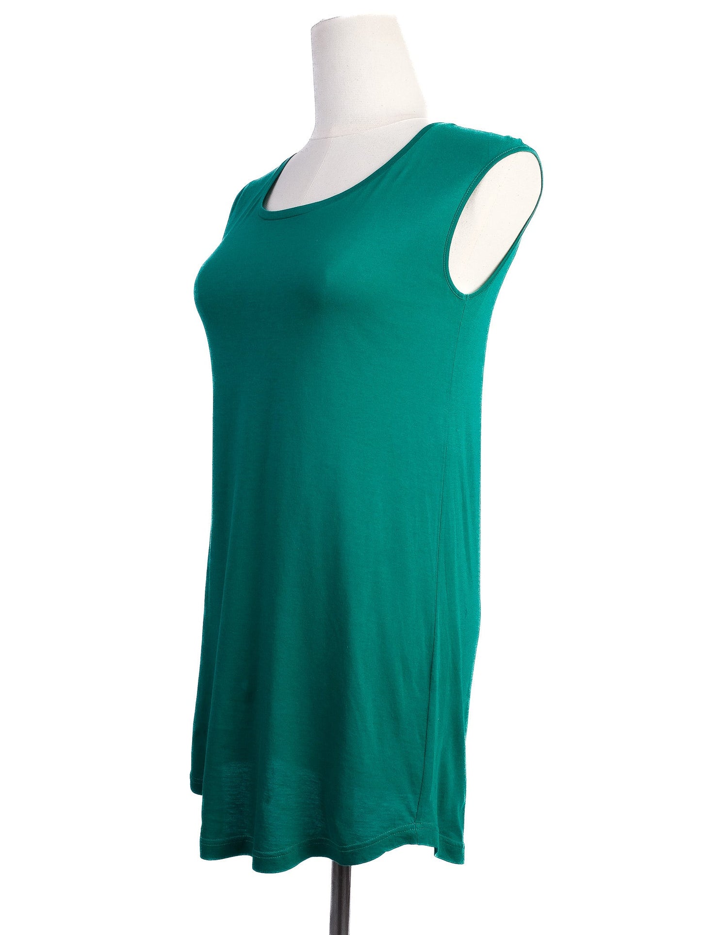 excellent dolce gabbana green cotton sleeveless dress xxs