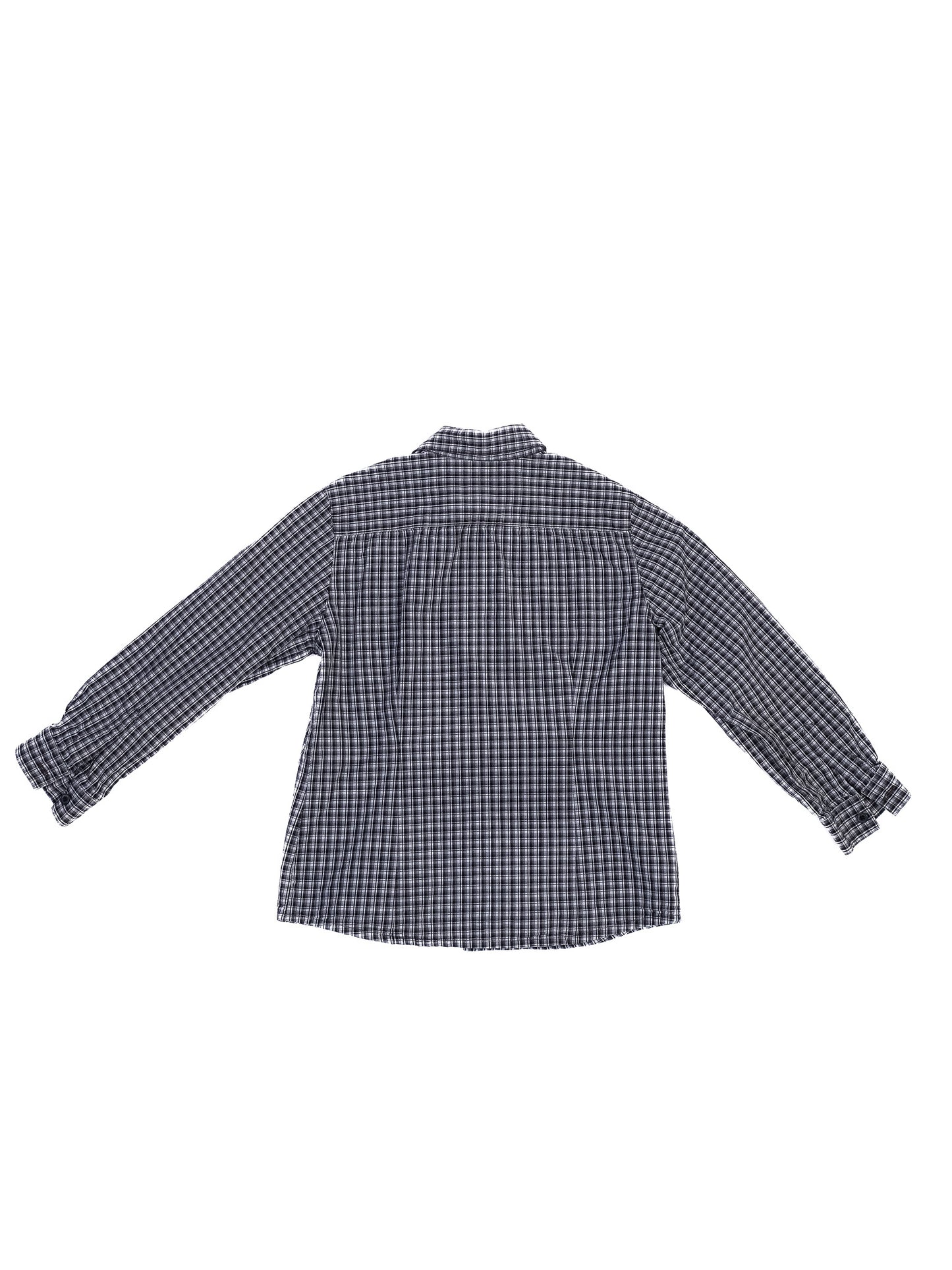 excellent bonpoint checkered long sleeve shirt size 4 for kids