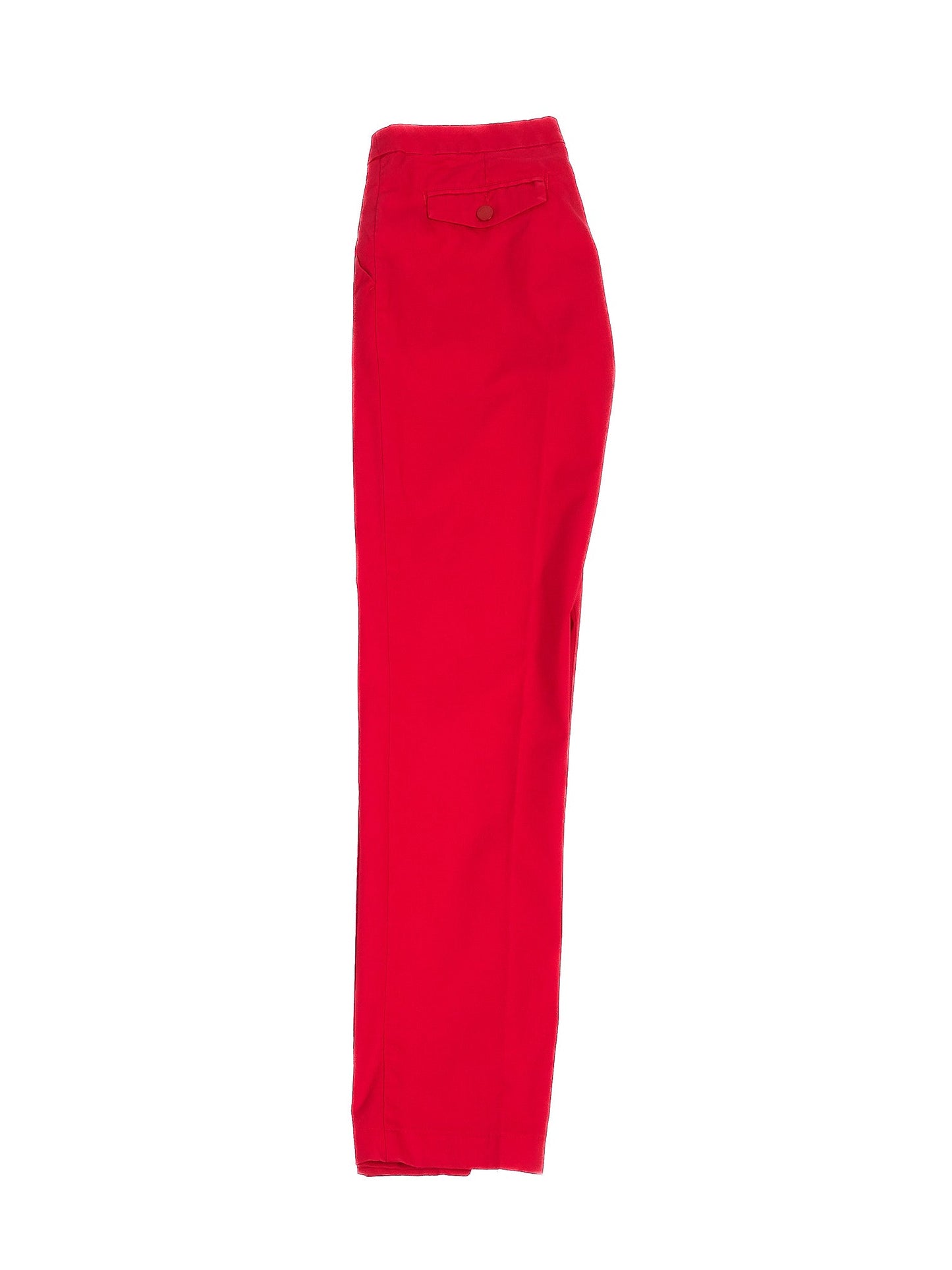 excellent armani jeans red cotton pants for women