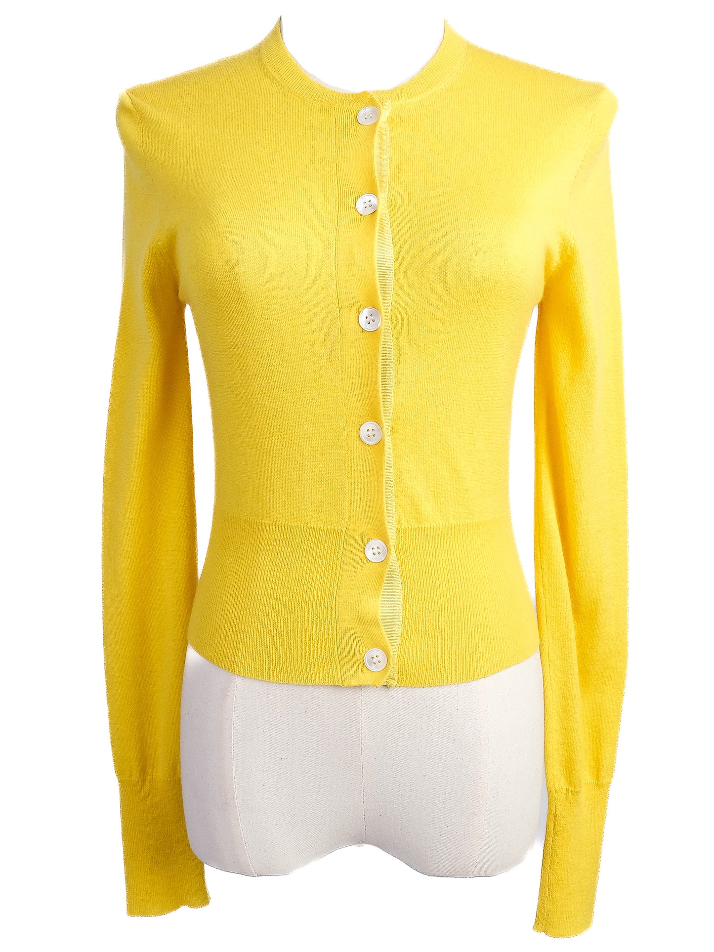 excellent paul smith yellow silk cardigan women size s